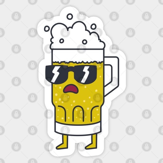 I'll Beer Right Back Sticker by rudypagnel